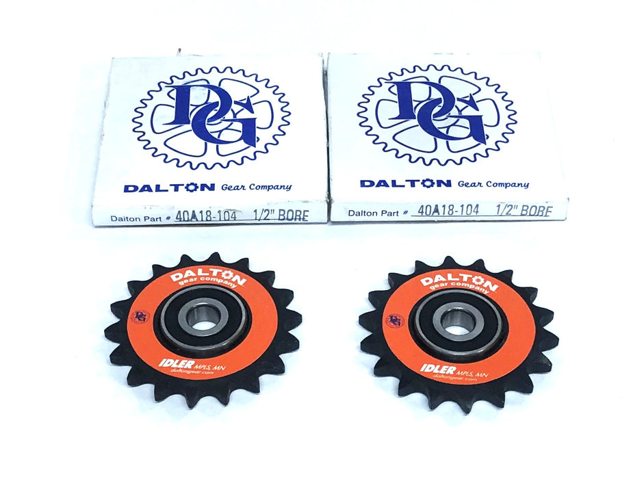 Dalton Gear Company Sprocket 40A18-104 [Lot of 2] NOS