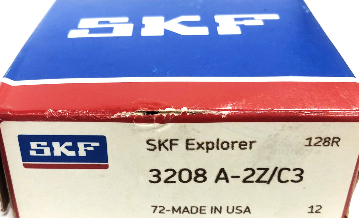 SKF Explorer Angular Contact Double Row Ball Bearing 3208A-2Z/C3 NOS