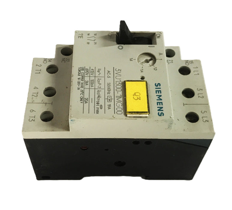 Siemens Motor Starter 3VU1300-0MG00 USED