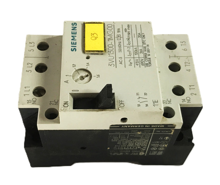 Siemens Motor Starter 3VU1300-0MG00 USED