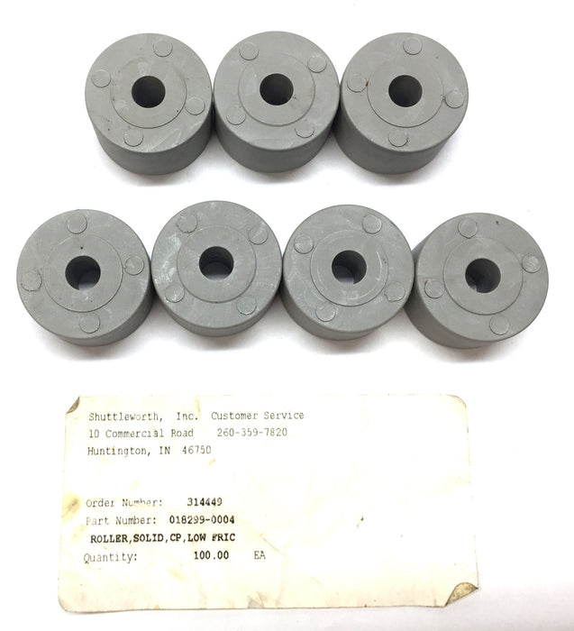 Shuttleworth 31.83mmx16.89mmx8.25 Bore Solid Roller 018299-0004 [Lot of 7] NOS