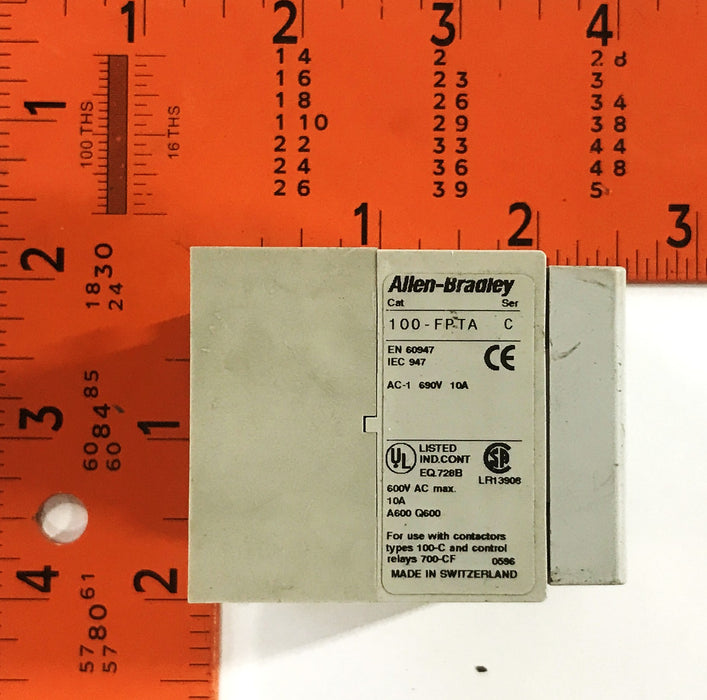 Allen-Bradley Auxiliary Timer Contact FPTA30 USED