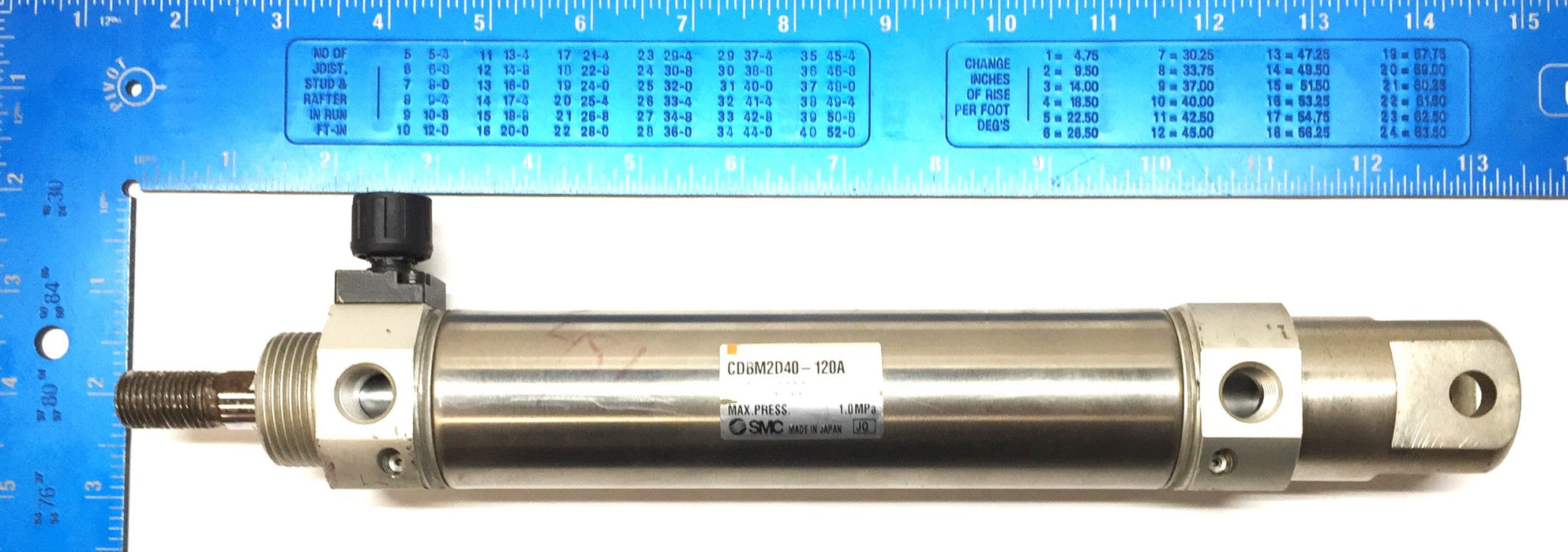 SMC Pneumatic Cylinder CDBM2D40-120A-RL-C73Z USED