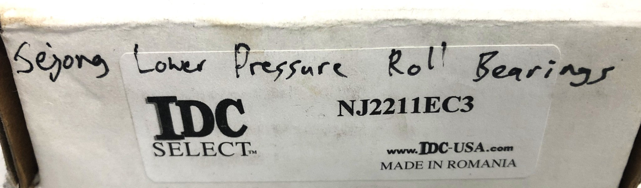IDC Select Cylindrical Roller Bearing NJ2211EC3 NOS