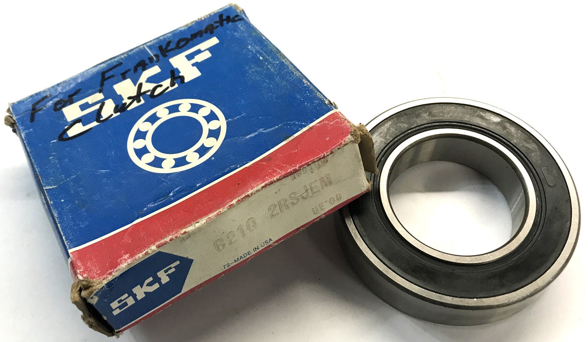 SKF Single Row Ball Bearing 6210 2RSJEM NOS