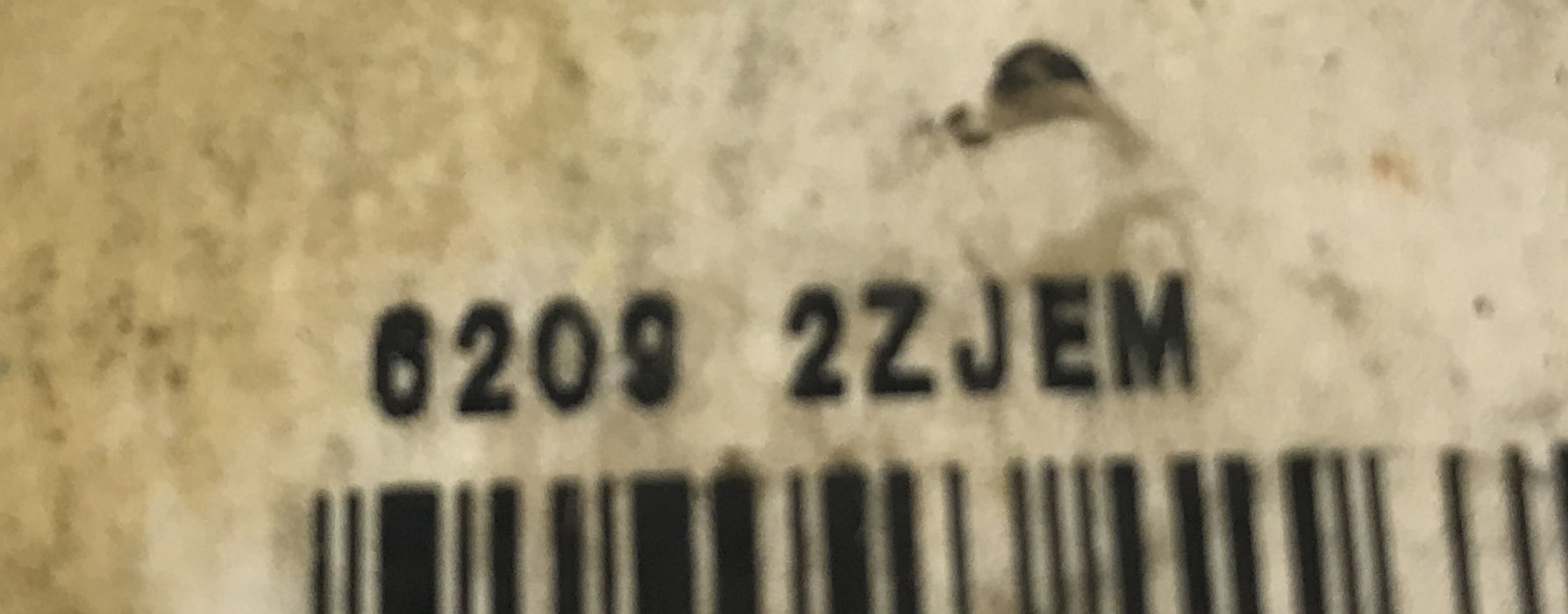 SKF Deep Groove Ball Bearing 6209 2ZJEM NOS
