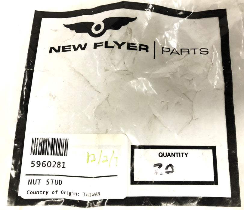 New Flyer Locknut 5960281 [Lot of 10] NOS