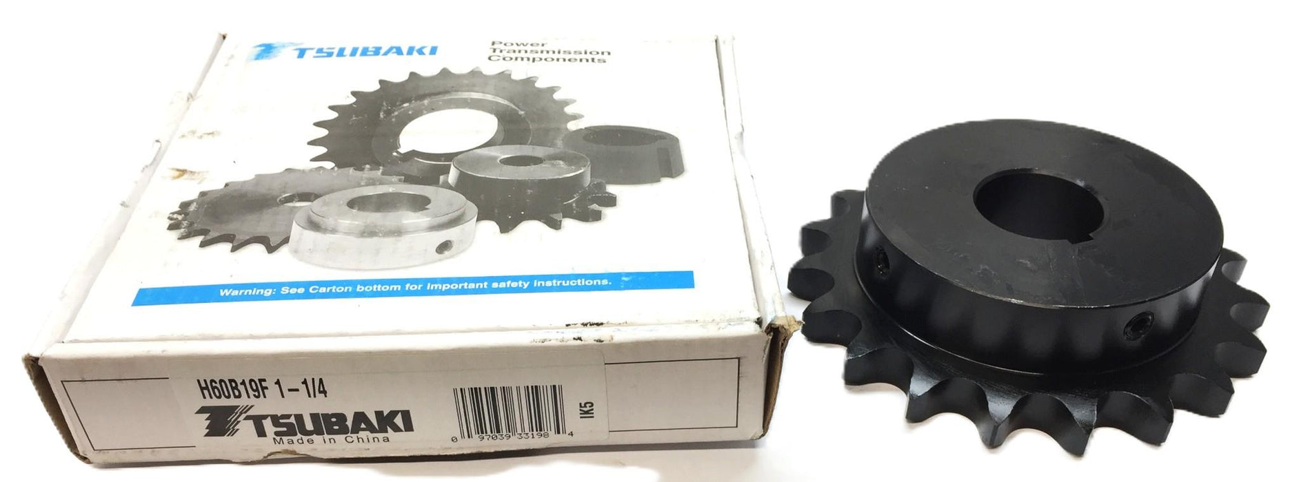 Tsubaki Roller Sprocket H60B19F 1-1/4 NOS