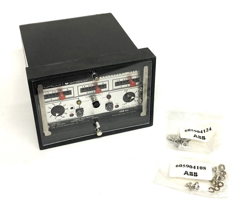 ABB Inc Circuit Shield Type 51Y 24VDC 50/60Hz Overcurrent Relay 443T2293 NOS