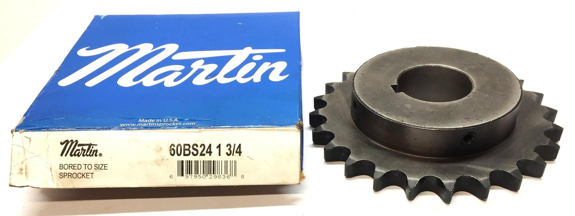 Martin Roller Chain Sprocket 60BS24 1-3/4 with Box NOS