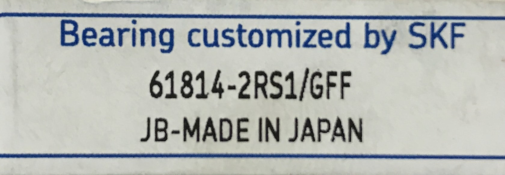 SKF Deep Groove Ball Bearing 61814-2RS1 NOS