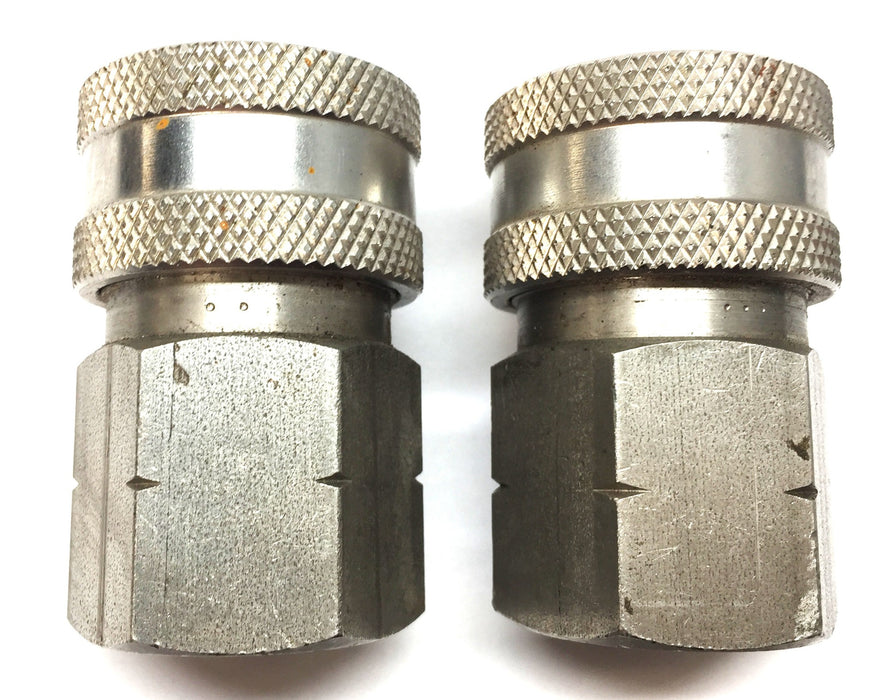 Unbranded 3/4" Stainless Steel Threaded Female Quick Connect Hose Coupler NOS