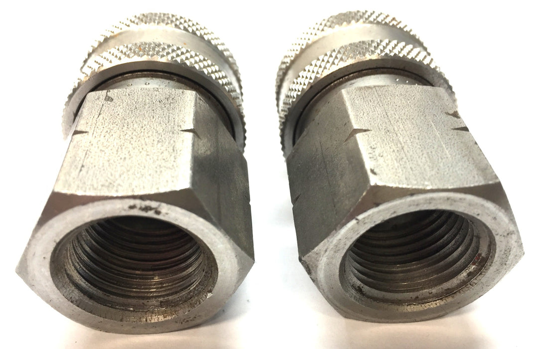 Unbranded 3/4" Stainless Steel Threaded Female Quick Connect Hose Coupler NOS