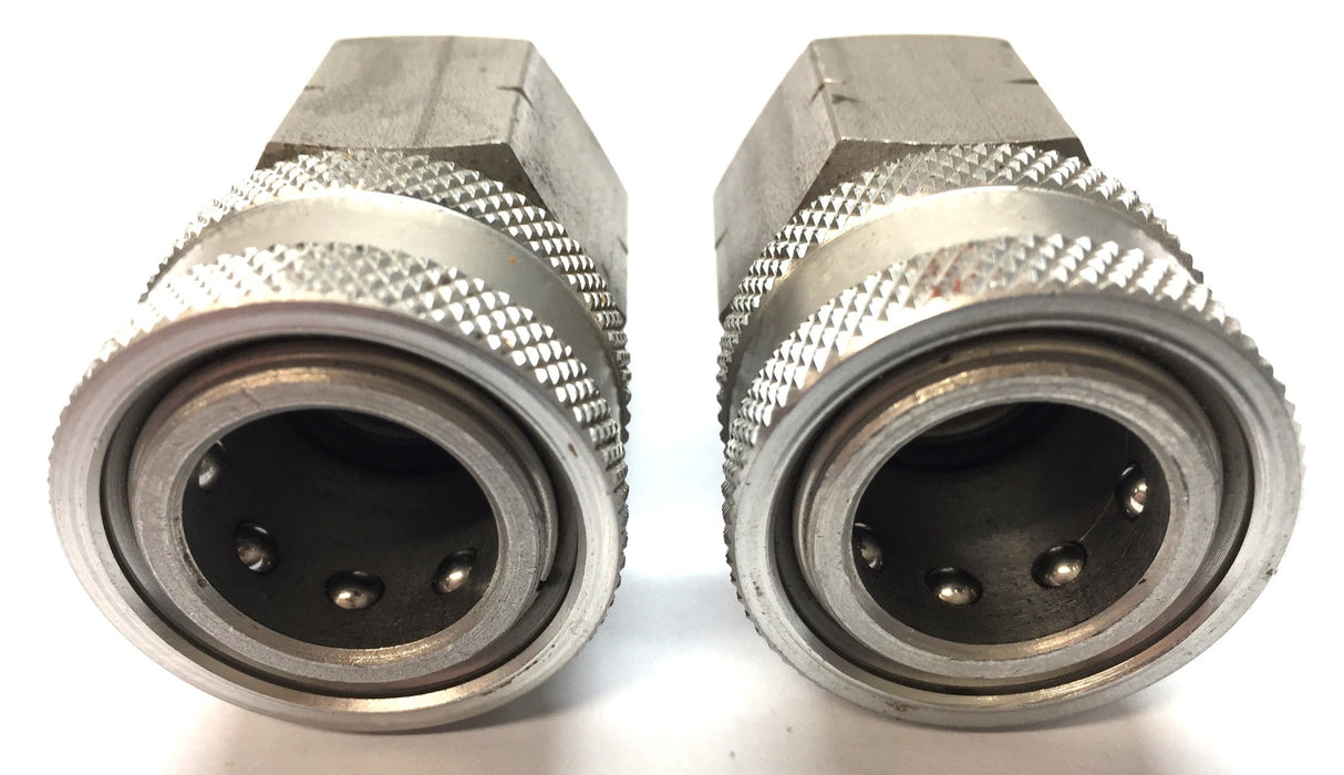 Unbranded 3/4" Stainless Steel Threaded Female Quick Connect Hose Coupler NOS