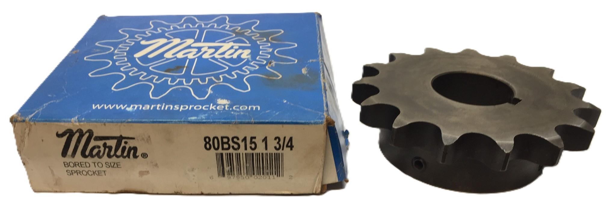 Martin Roller Sprocket 80BS15 1-3/4 NOS