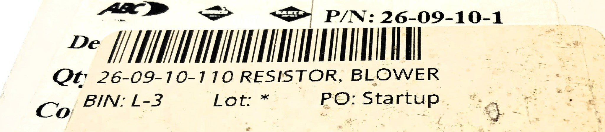 Eberspacher Resistor Blower Switch 26.09.10.110-01 (26-09-10-110) NOS
