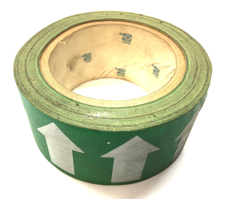 Brady 2" Width Black/Green Arrow Tape 91416 NOS