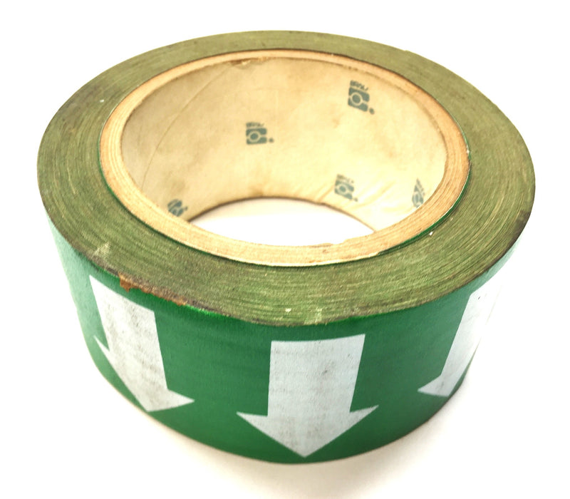 Brady 2" Width Black/Green Arrow Tape 91416 NOS