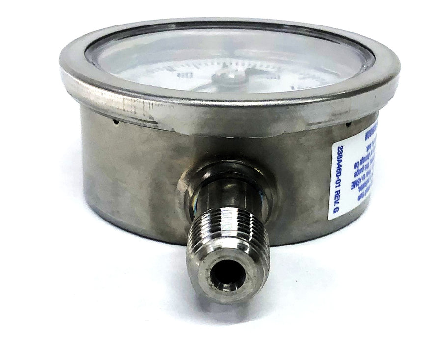 Ashcroft 63mm 316Tube/SKT Industrial Duralife Gauge 63-1008-S-02L-160# NOS