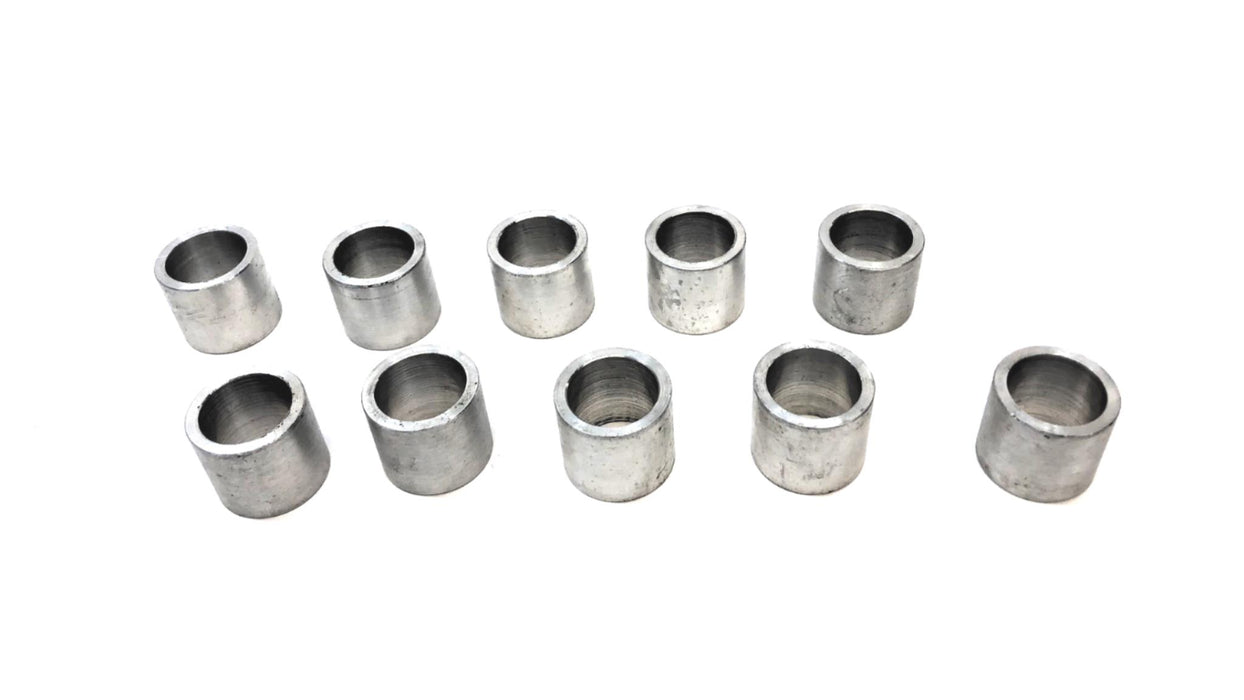 Unbranded Aluminum 0.86" x 1.12" x 0.99" Spacer/Bushing [Lot of 10] NOS