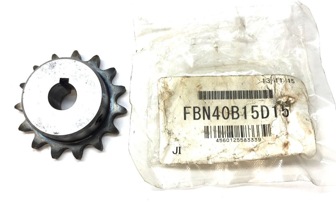 Unbranded Roller Chain Sprocket FBN40B15D15 NOS