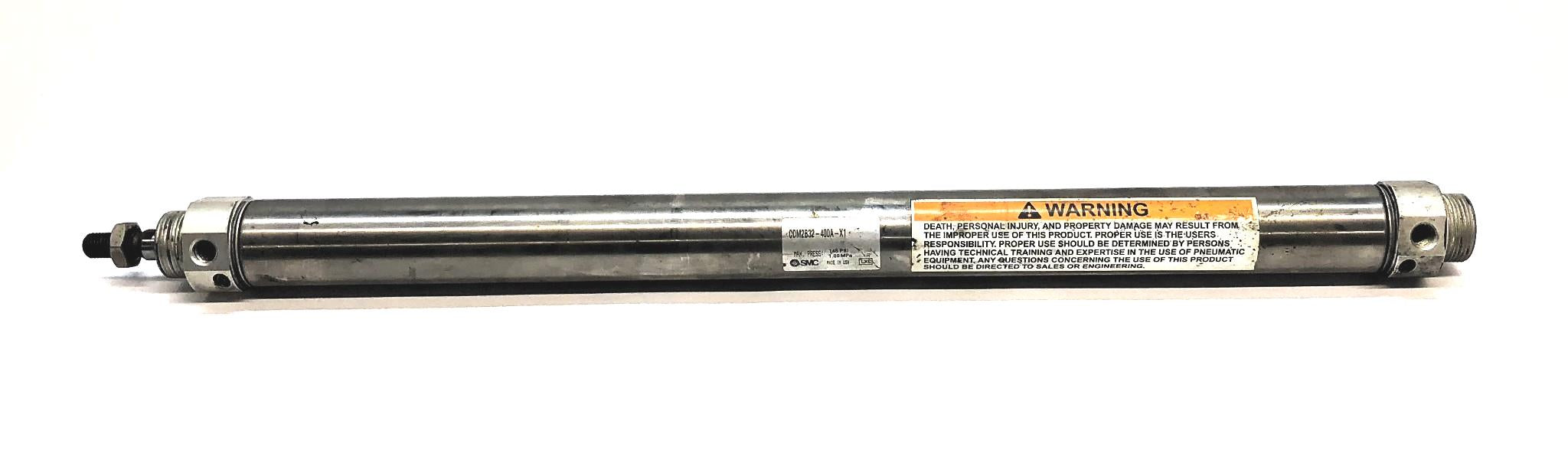 SMC Round Body Pneumatic Cylinder CDM2B32-400A-X1 USED