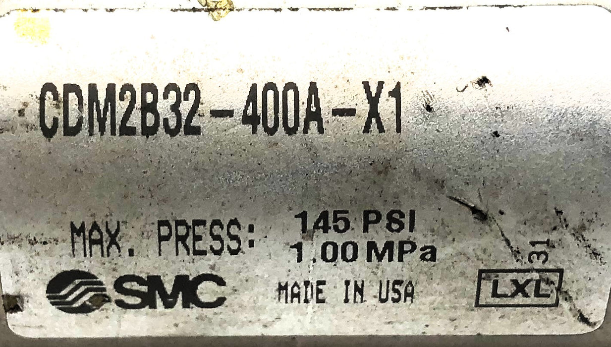 SMC Round Body Pneumatic Cylinder CDM2B32-400A-X1 USED