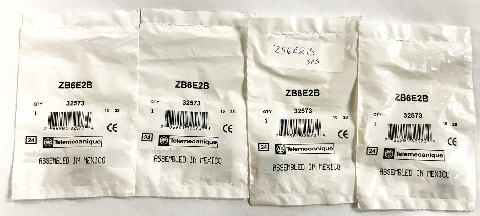 Telemecanique Contact Block ZB6E2B [Lot of 4] NOS