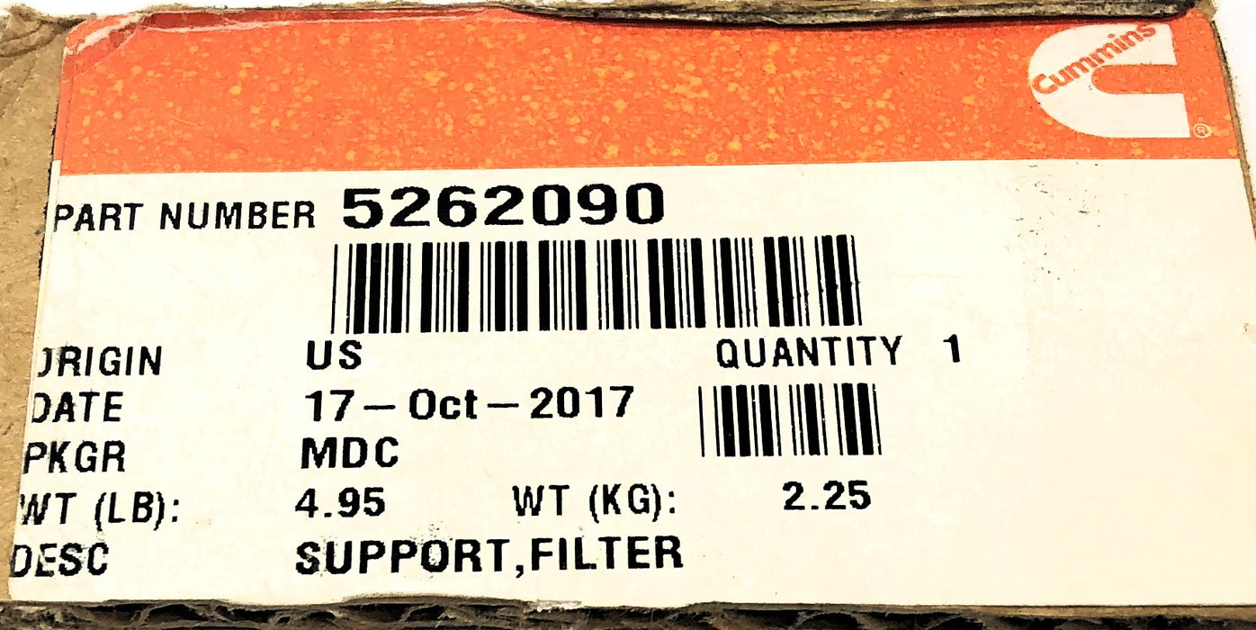 Cummins Fuel Filter Base 5262090 NOS