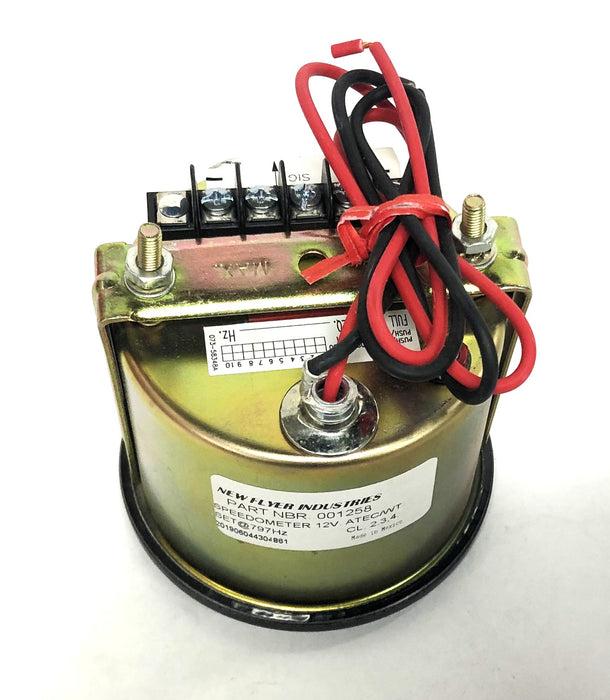 New Flyer 12V ATEC/WT 797Hz Speedometer 001258 NOS