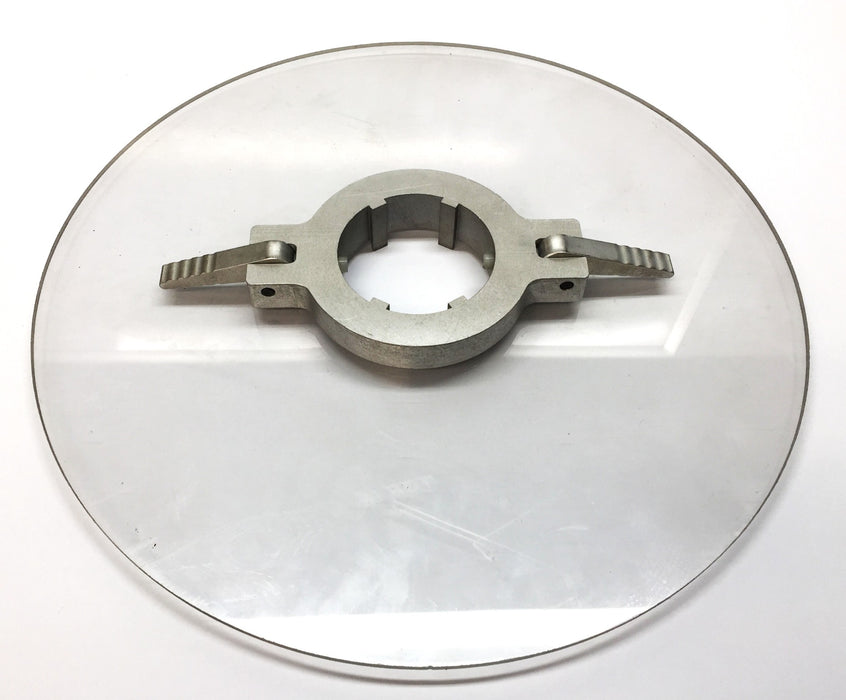 Unbranded 15"Dia x 1/4"Thk Round Clear Plastic Cover Lid w/3" Pressure Lock NOS