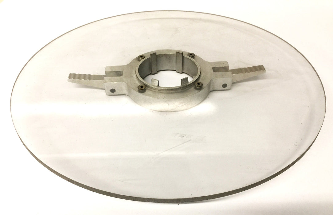 Unbranded 15"Dia x 1/4"Thk Round Clear Plastic Cover Lid w/3" Pressure Lock NOS