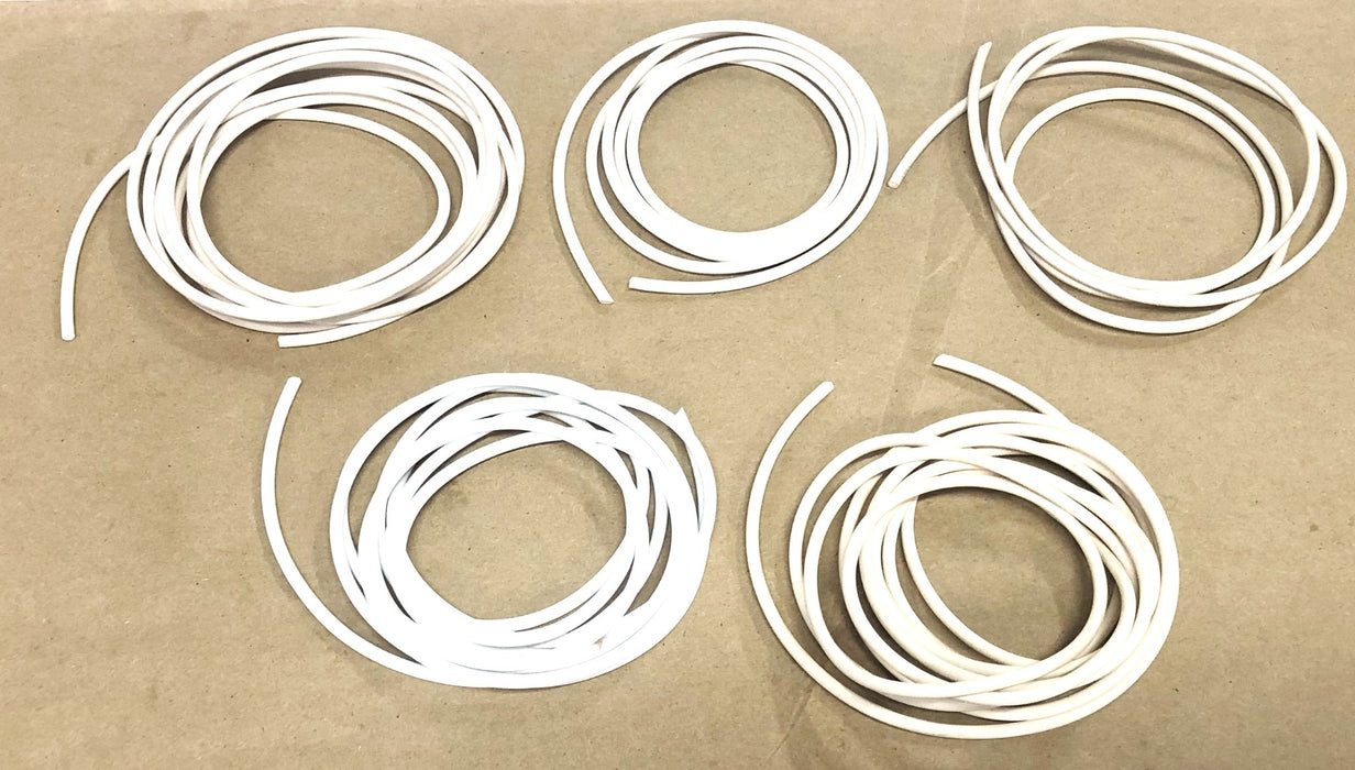 Unbranded Assorted Length White Buna/Silicone O-Ring Rope 139 [Lot of 5] NOS