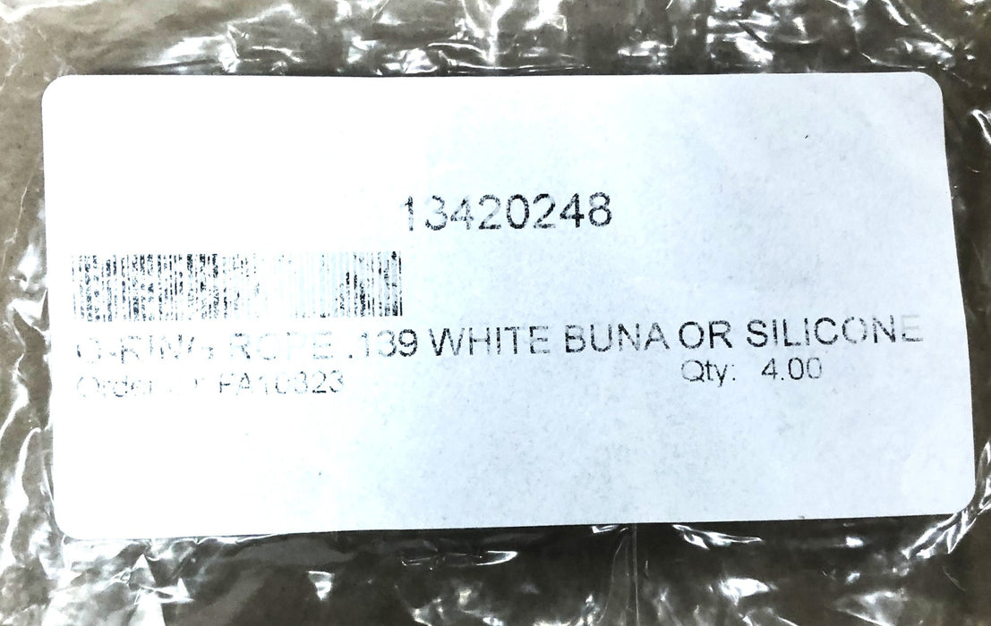 Unbranded Assorted Length White Buna/Silicone O-Ring Rope 139 [Lot of 5] NOS