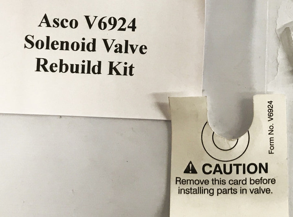 Asco Red Hat Solenoid Valve Rebuild Kit V6924 NOS