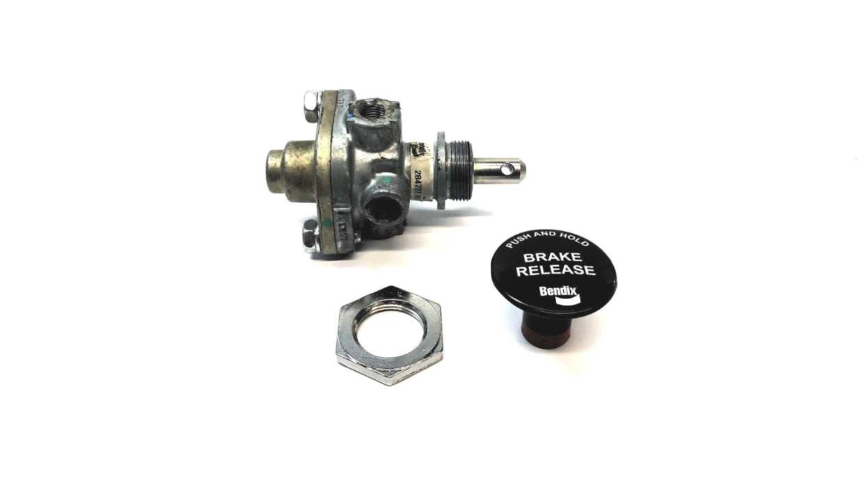 Bendix Control Valve W/ Black Brake Release Push/Pull Button 284727 RD-3 USED