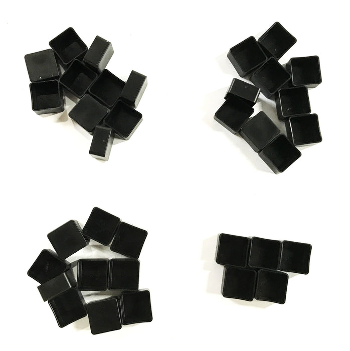 Rodon 1 inch Square End Cap S-32 [Lot of 35] NOS
