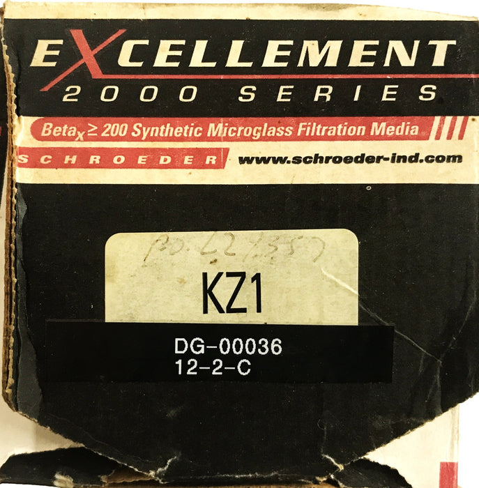 Excellement Micro-glass Filtration Media 2000 Series KZ1 NOS