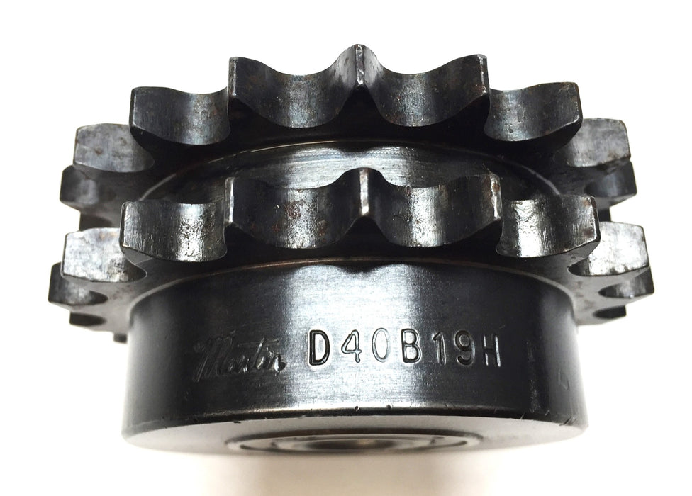 Martin Double Row Roller Chain Sprocket D40B19H NOS