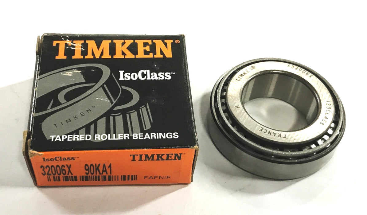 Timken Tapered Roller Bearing Cone and Cup 32006X-90KA1 [Lot of 2] NOS