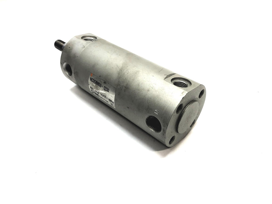 SMC Pneumatic Cylinder NCDGBN50-0200 USED