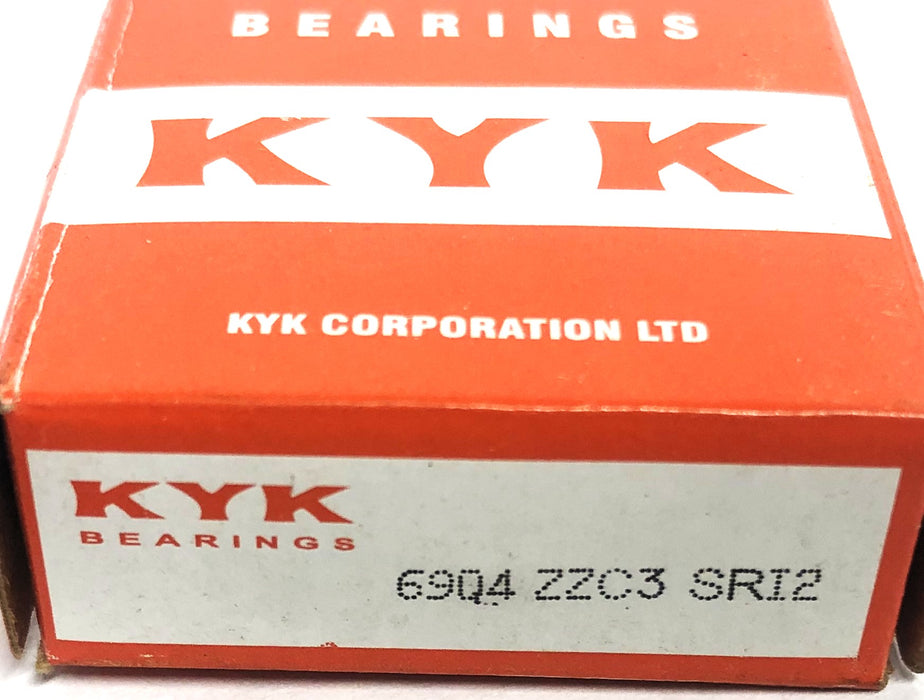 KYK Bearings Shielded Ball Bearing 6904-ZZC3-SRI2 NOS