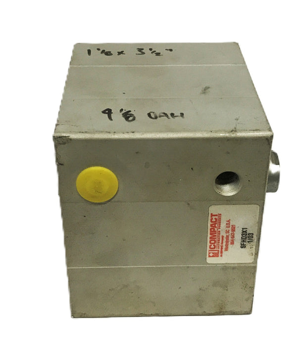 Compact Double-Acting Cylinder (Damaged) SFHD3X1 USED