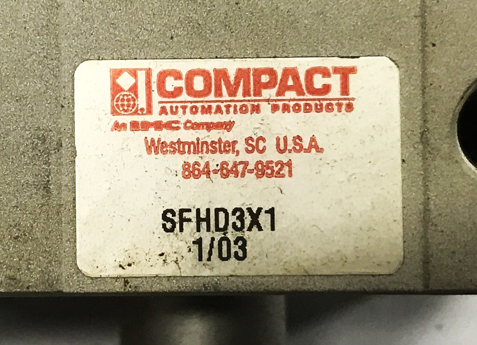 Compact Double-Acting Cylinder (Damaged) SFHD3X1 USED