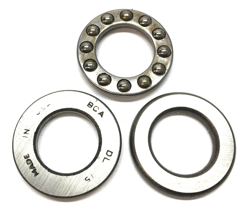 BCA Thrust Roller Ball Bearing Assembly (3pcs) DL-15 NOS