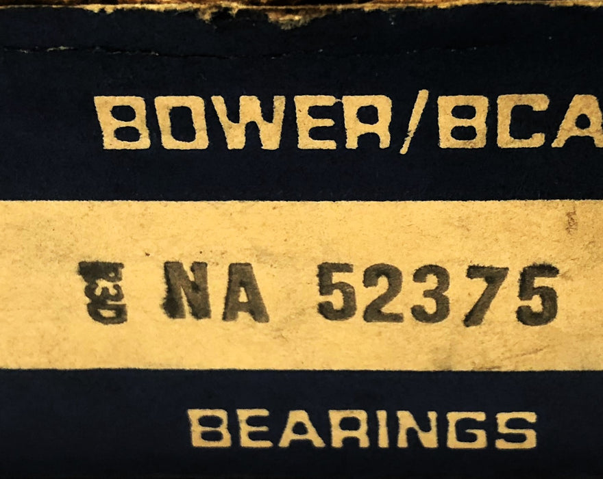 Bower Tapered Roller Bearing Cone NA52375 NOS
