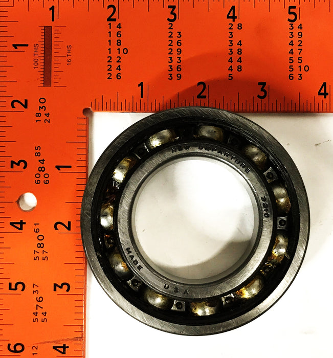 New Departure Single Row Ball Bearing 3210 NOS