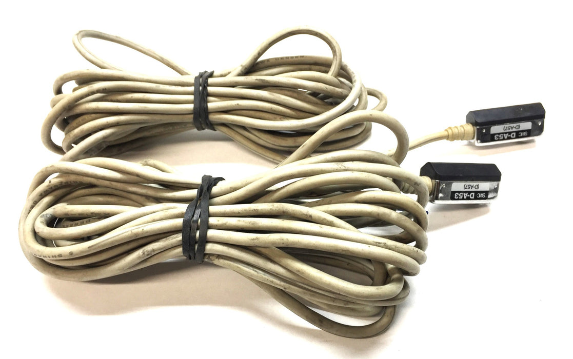 SMC Long Cable Reed Switch D-A53 (D-857) [Lot of 2] NOS