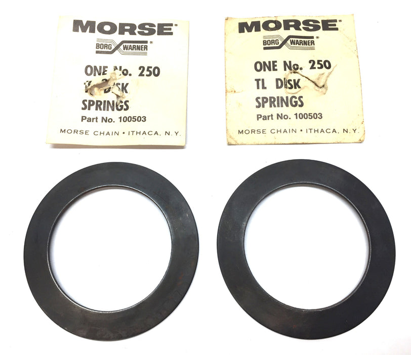 Borg-Warner 250 Morse TL Disk Spring 100503 [Lot of 2] NOS