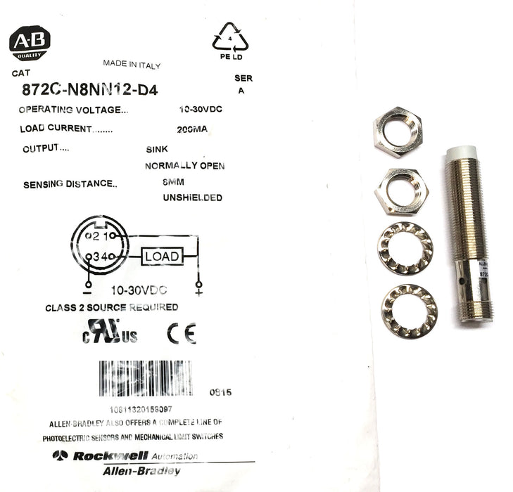 Allen-Bradley Proximity Sensor 872C-N8NN12-D4 NOS